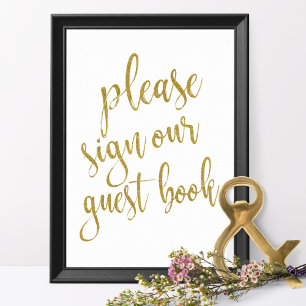 Vänligen signera vår gästbok 8x10 bröllopsskylt poster