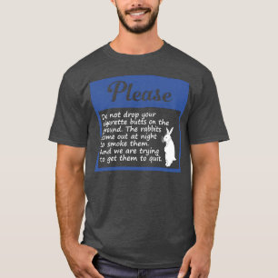 Vänligen Släng Inte Cigarettfimpar På Tjej T Shirt