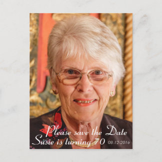 Vänligen spara datumet meddelande vykort