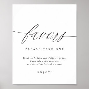 Vänligen ta en elegant modern bröllopsskylt poster
