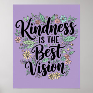 Vänlighet är den bästa visionen poster