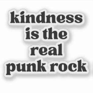 Vänlighet Är Den Riktiga Punkrocken Klistermärken