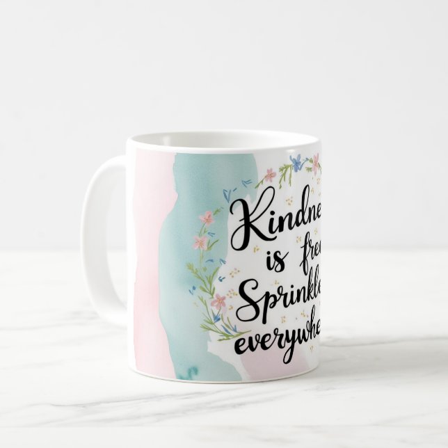 Vänlighet Är Gratis Strö Den Överallt 2 Kaffemugg (Framsida vänster)