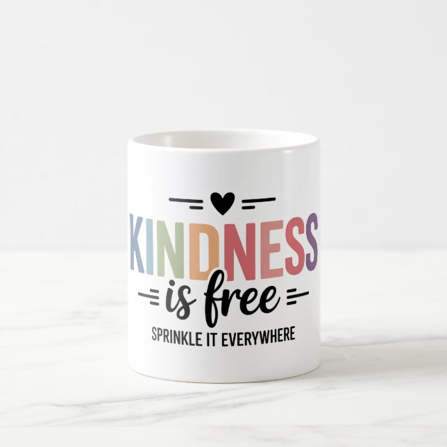 Vänlighet är gratis strö det omkring dig kaffemugg (Center)