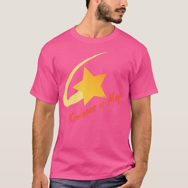 Vänlighet är magisk stjärnfall t shirt (Framsida)
