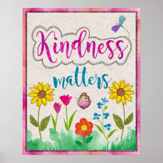 Vänlighet är viktigt Inspirerande väggposter Poster