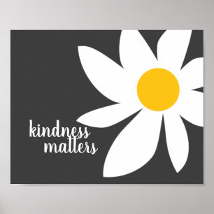 vänlighet citerar modern blomdesign poster
