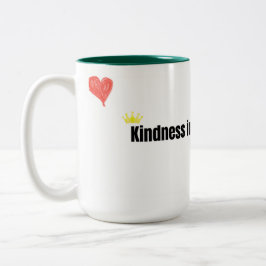 Vänlighet i varje klunk Snygg typografi kaffemugg