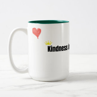 Vänlighet i varje klunk Snygg typografi kaffemugg