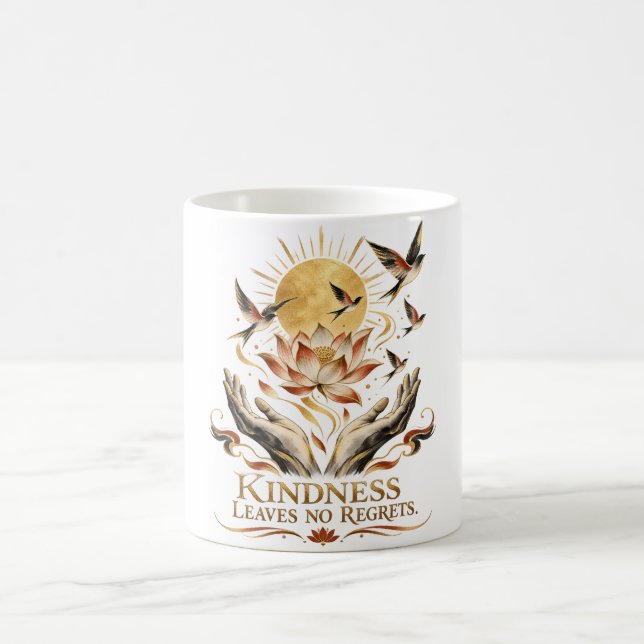 Vänlighet lämnar inga ånger Dhammapada Kaffemugg (Center)