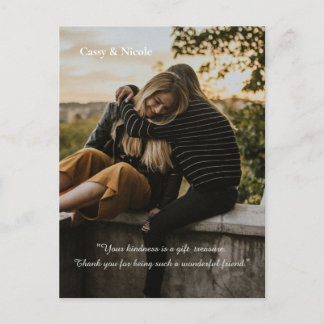 Vänlighet och tack vykort