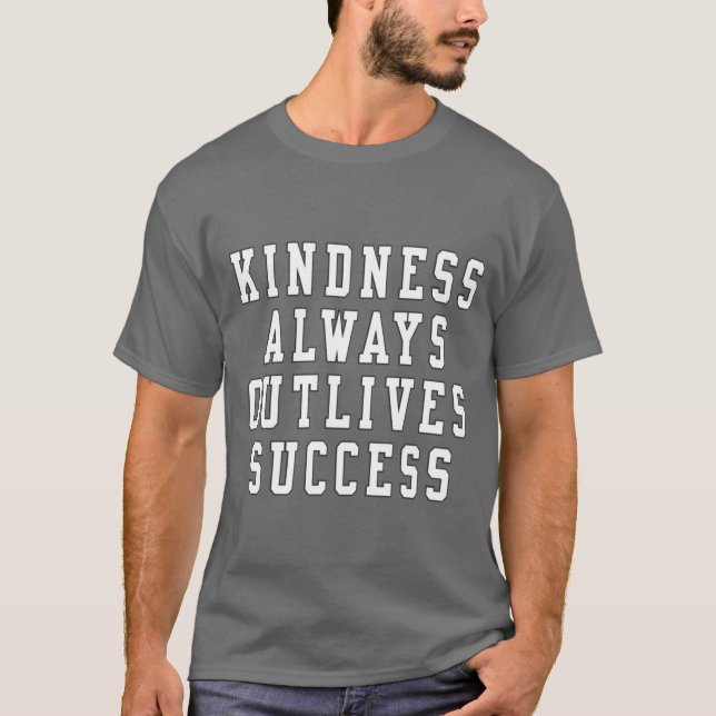 Vänlighet Överlever Alltid Framgång Varsity Typogr T Shirt (Framsida)