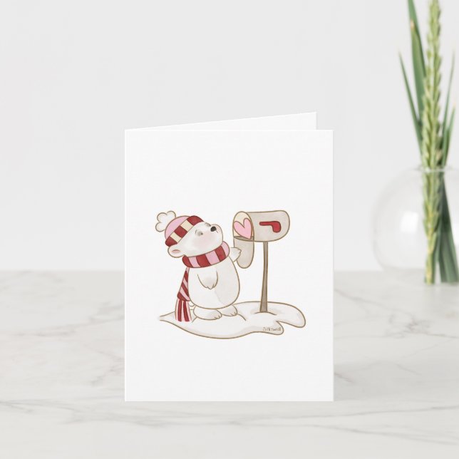 Vänligt anteckna Valentine-hälsningskort Kort (Framsida)
