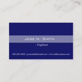 Vanligt, enkelt, elegant blått affärskort. visitkort