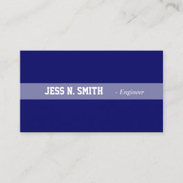 Vanligt, enkelt, elegant blått affärskort. visitkort