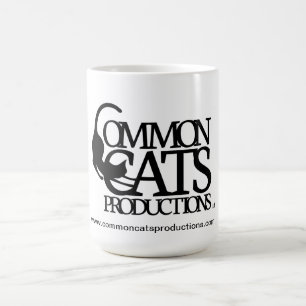 Vanligt full logotypsvart för katter kaffemugg