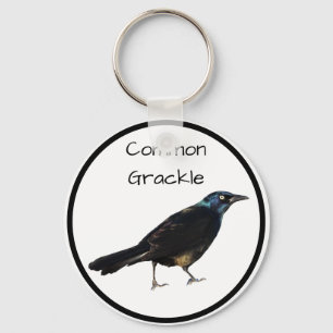 Vanligt Grackle Nyckelring