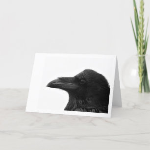 Vanligt korpsvarta Notecard Kort