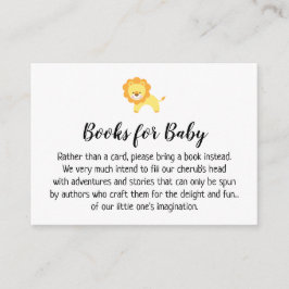 Vänligt Lejont enkelt Bok-begärandekort Tilläggskort