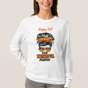 Vänligt Mamma Höstanpassning Anpassa text T Shirt