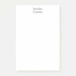 Vanligt minimalistiskt Namn Post-it Block