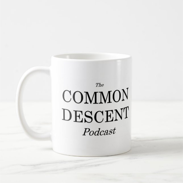 Vanligt nedstigning Podcast kluven logotypmugg Kaffemugg (Vänster)
