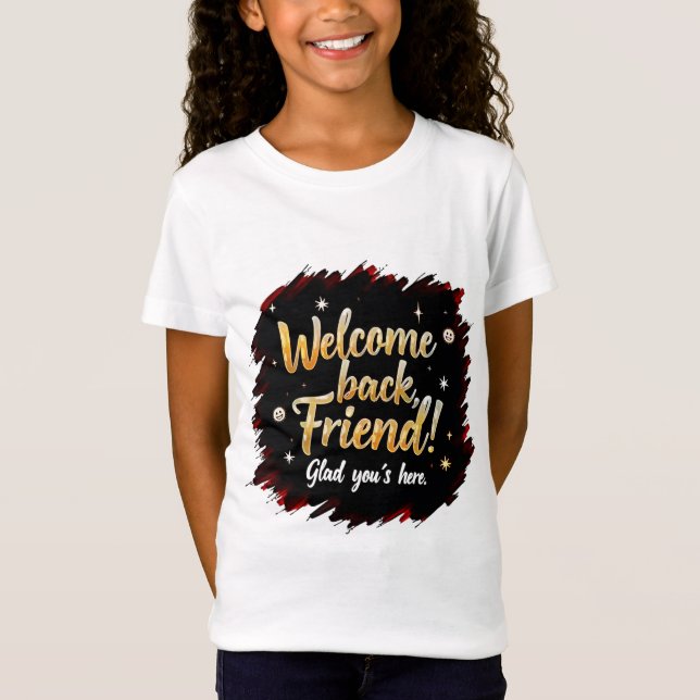 Vänligt välkomnande - Friend Hälsning Tee (Framsida)