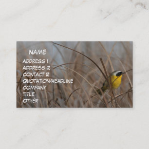 Vanligt Yellowthroatvisitkort Visitkort