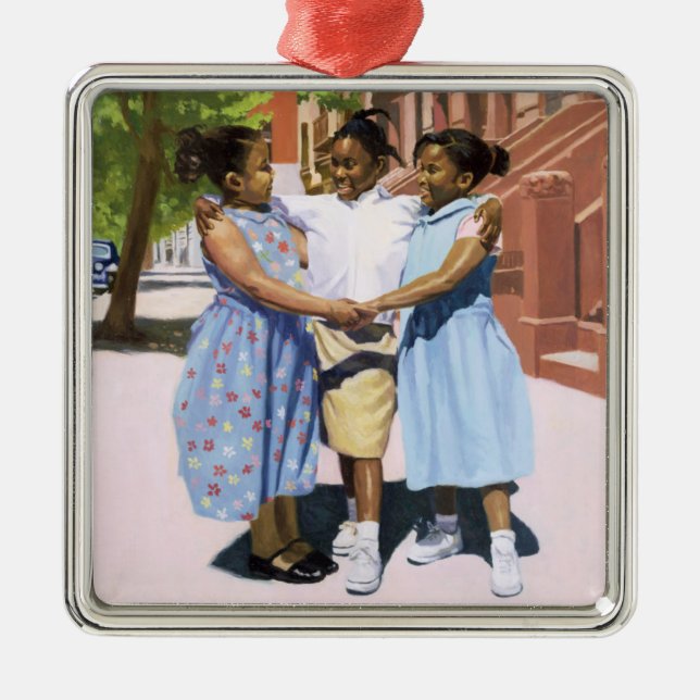 Vänner 2001 julgransprydnad metall (Framsidan)