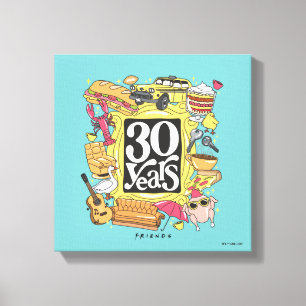 VÄNNER™ 30 års grafik Canvastryck