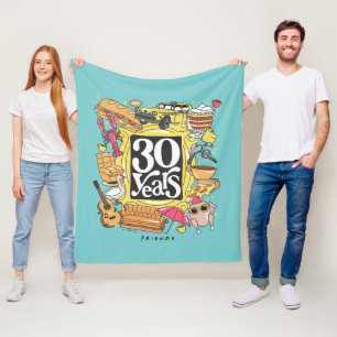 VÄNNER™ 30 års grafik Fleecefilt