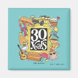 VÄNNER™ 30 års grafik Magnet
