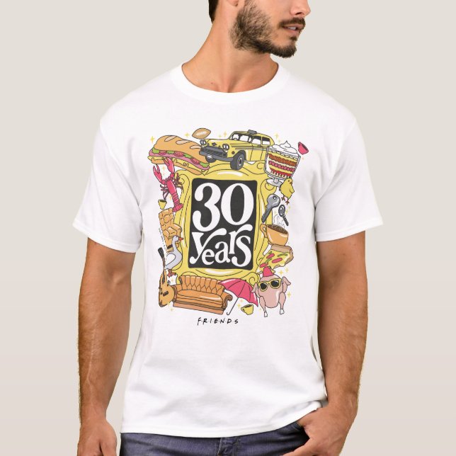 VÄNNER™ | 30 års grafik T Shirt (Framsida)
