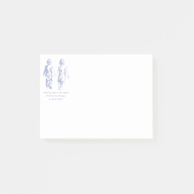 Vänner alltid i hjärtefrågan post-it block (Framsida)