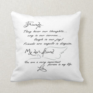 Vänner är Änglar i förklädnad.. kudde