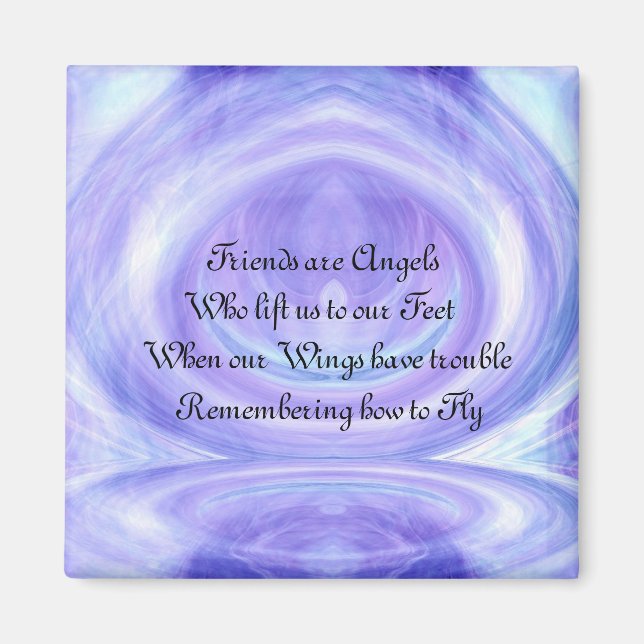 Vänner är Änglar Magnet (Framsidan)