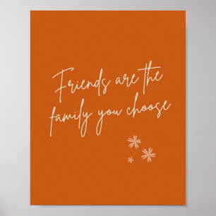 Vänner är en familjs positiva offert poster