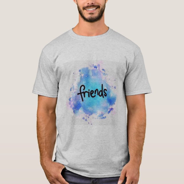 Vänner är familjen vi väljer t shirt (Framsida)