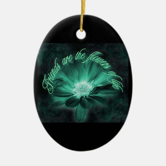 "VÄNNER ÄR FLOWERS" CHRISTMAS ORNAMENT (Framsidan)