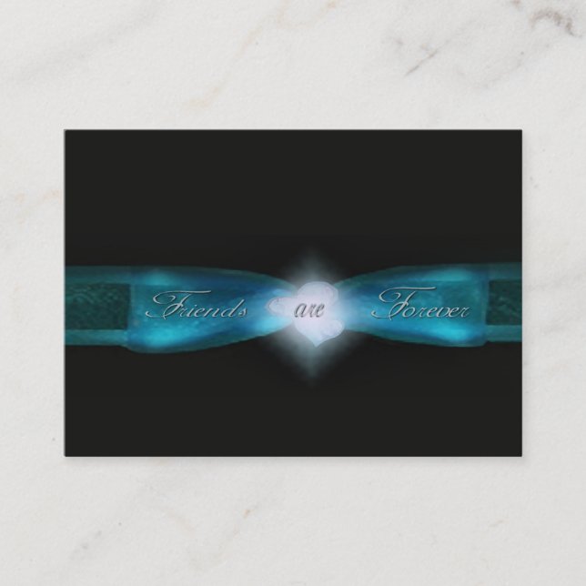 Vänner är för evigtvänskapkort visitkort (Framsida)
