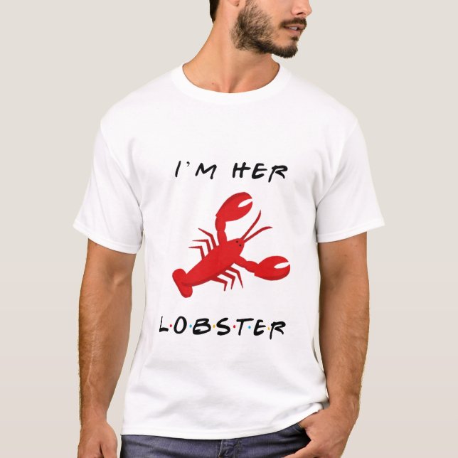 Vänner är hennes hummer t shirt (Framsida)