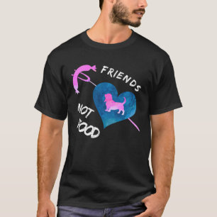 VÄNNER ÄR INTE LIVSMEDELSLEDAMÖTER AV VEGAN ANIMAL T SHIRT