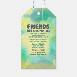 Vänner är som trosor presentetikett