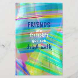 Vänner är terapeuter som du kan dricka med