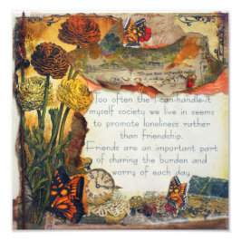 Vänner är viktiga blandade media | Fotoutskrift Fototryck