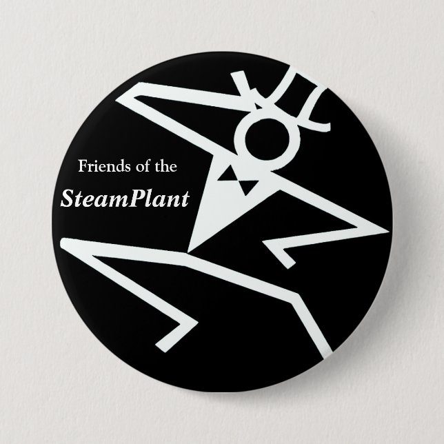 Vänner av den SteamPlant logotypdroppen Knapp (Framsida)