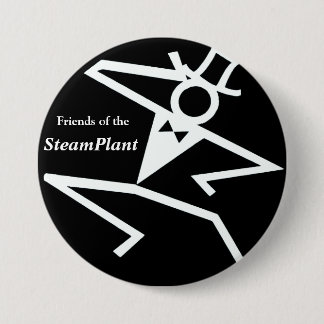 Vänner av den SteamPlant logotypdroppen Knapp