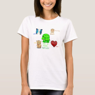 Vänner av Laura och naturligtvis sköldpaddaT-tröja T-shirt
