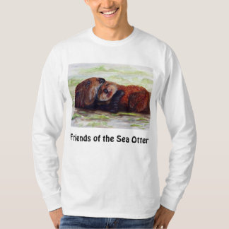 Vänner av manar för skjorta för havsutterlångärmad tee shirt