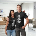 Vänner äventyr citat t shirt<br><div class="desc">För färgad t-shirt med svart/mörk. Vittext: Livet var avsett för bra vänner och underbara äventyr</div>